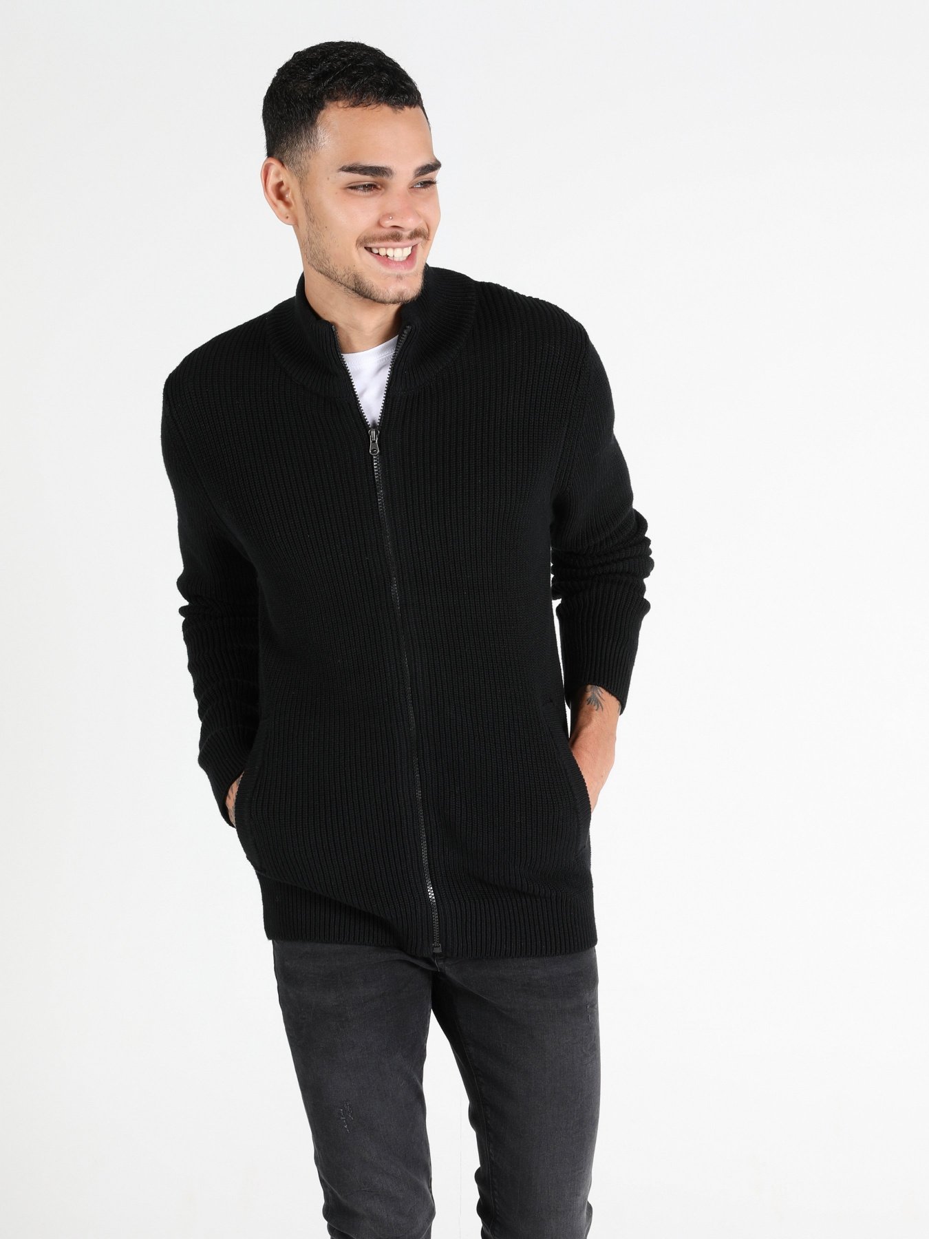 Кардиган Colin’s модель CL1050050BLK Фото