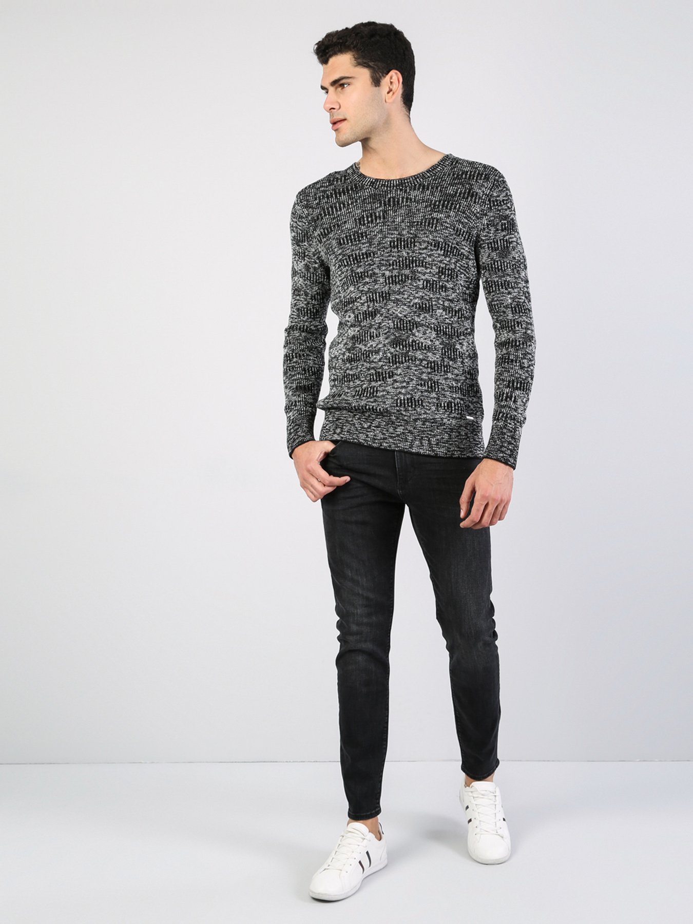 Джемпер Colin’s модель CL1035108BLK Фото