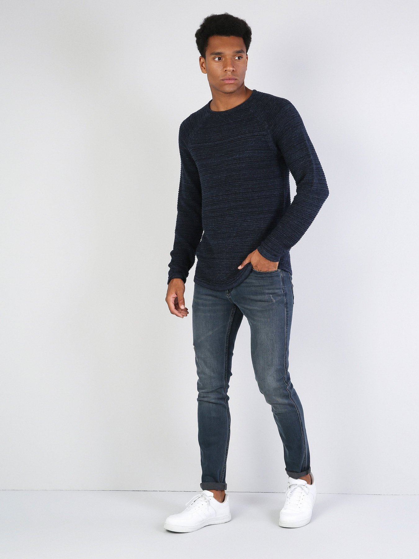 Джемпер Colin’s модель CL1035766NAV Фото