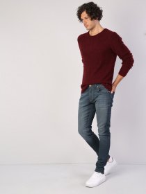 Джемпер Colin’s модель CL1036196BUR Джемпер Colin’s модель CL1036196BUR Фото