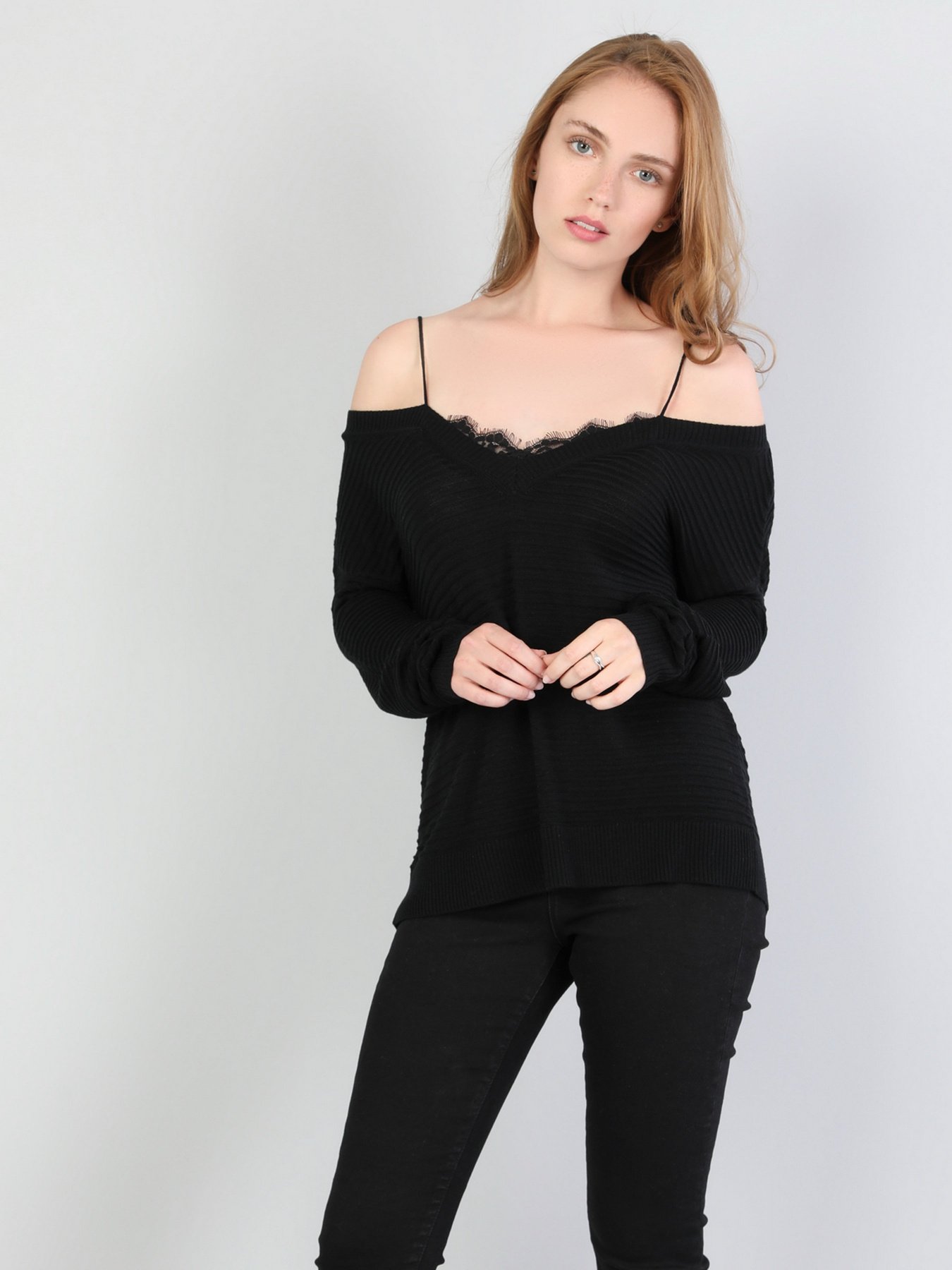 Свитер Colin’s модель CL1045024BLK Фото