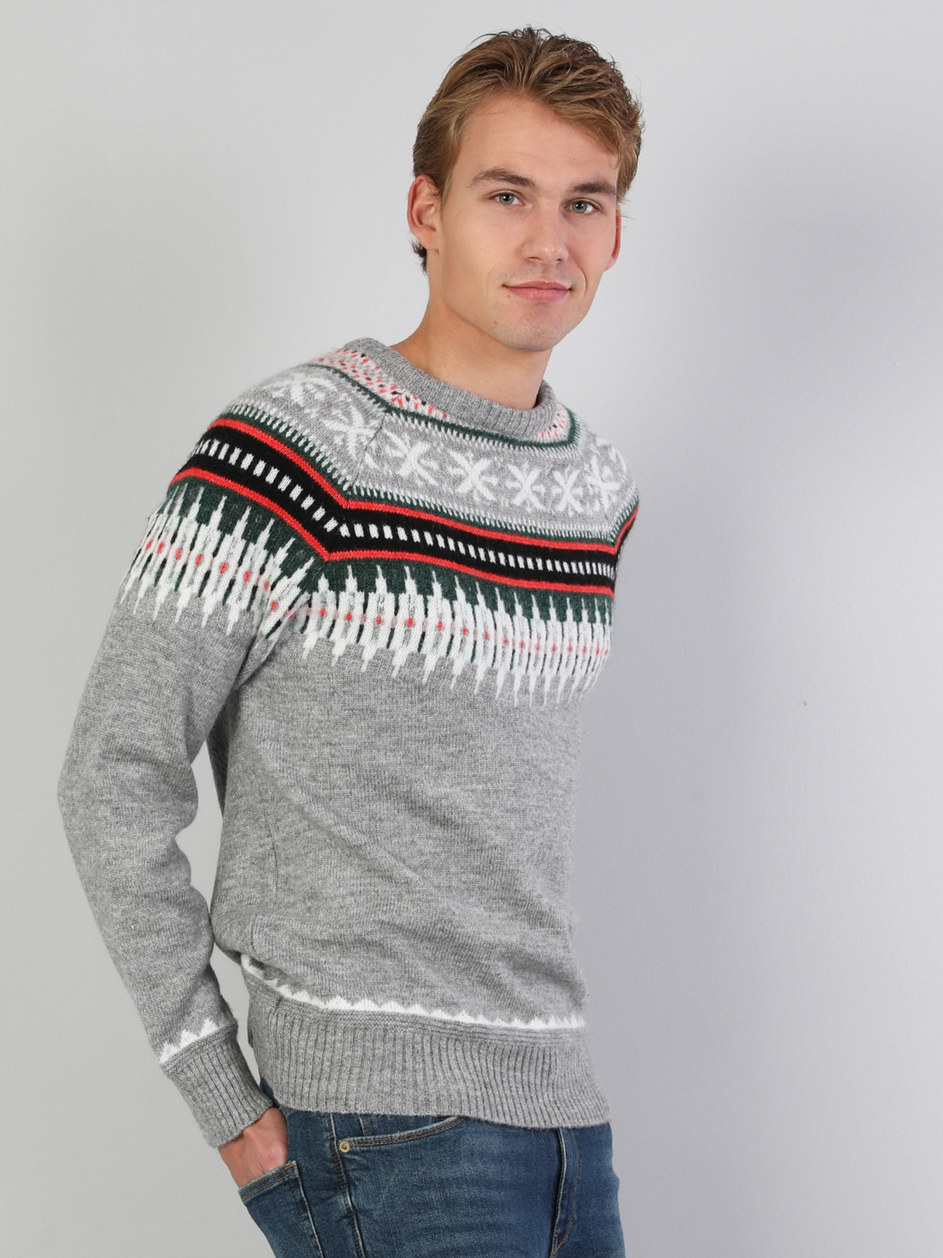 Джемпер Colin’s модель CL1045241LGM Фото