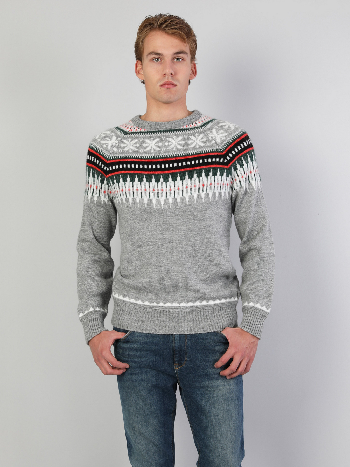 Джемпер Colin’s модель CL1045241LGM Фото