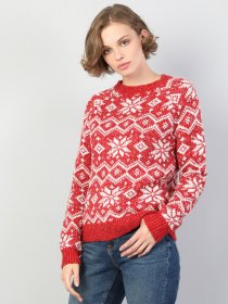 Джемпер Colin’s модель CL1046048RED Фото