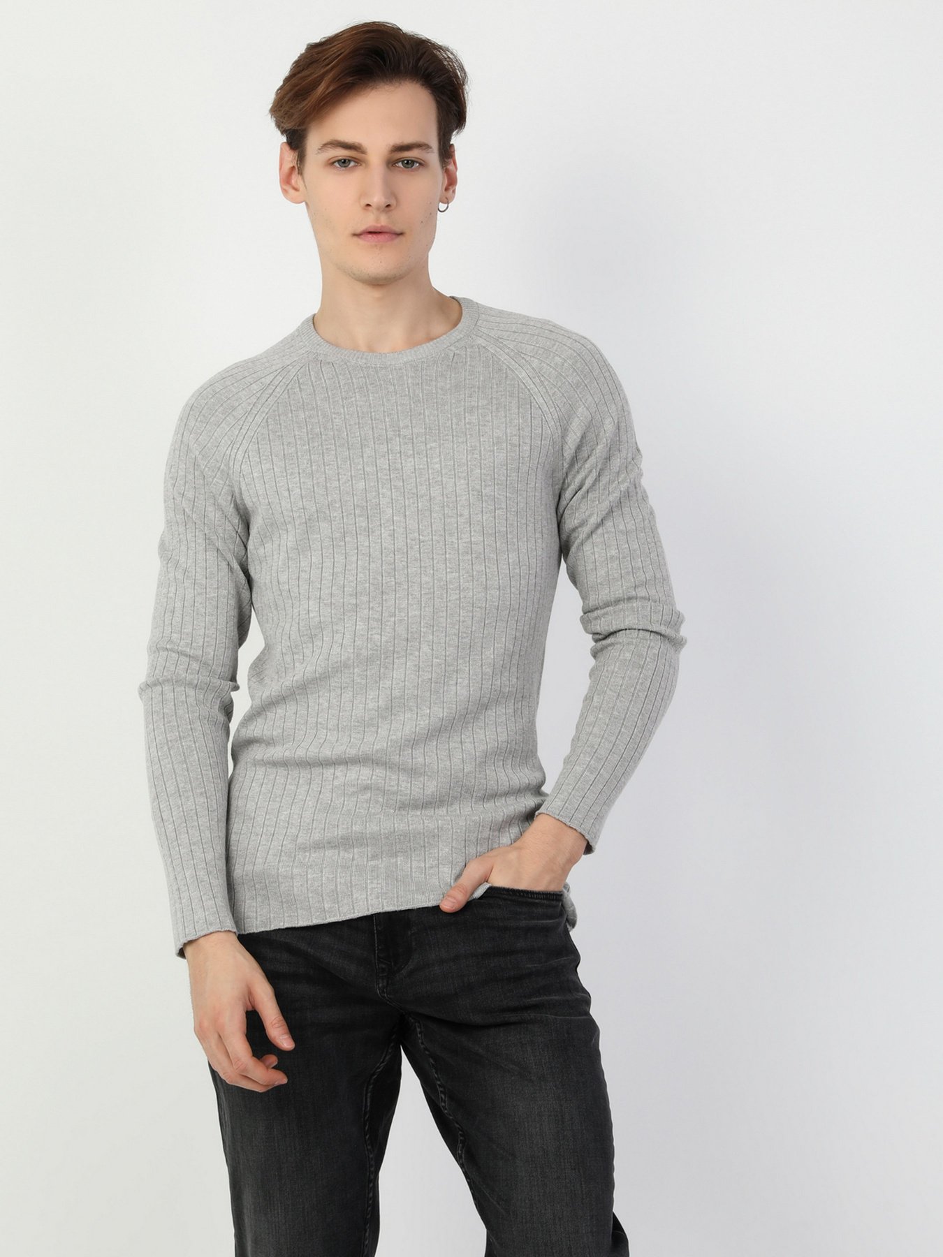 Свитер Colin’s модель CL1047125GRA Фото
