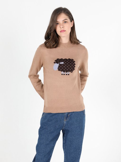 Джемпер Colin’s модель CL1051510LBR Фото