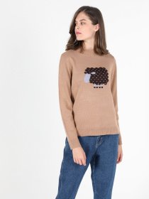 Джемпер Colin’s модель CL1051510LBR Фото