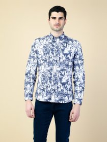 Рубашка повседневная Colin’s модель CL1033215GRA Рубашка повседневная Colin’s модель CL1033215GRA Фото