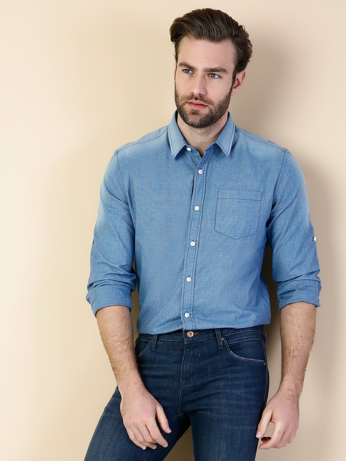 Рубашка повседневная Colin’s модель CL1033295BLI Рубашка повседневная Colin’s модель CL1033295BLI Фото