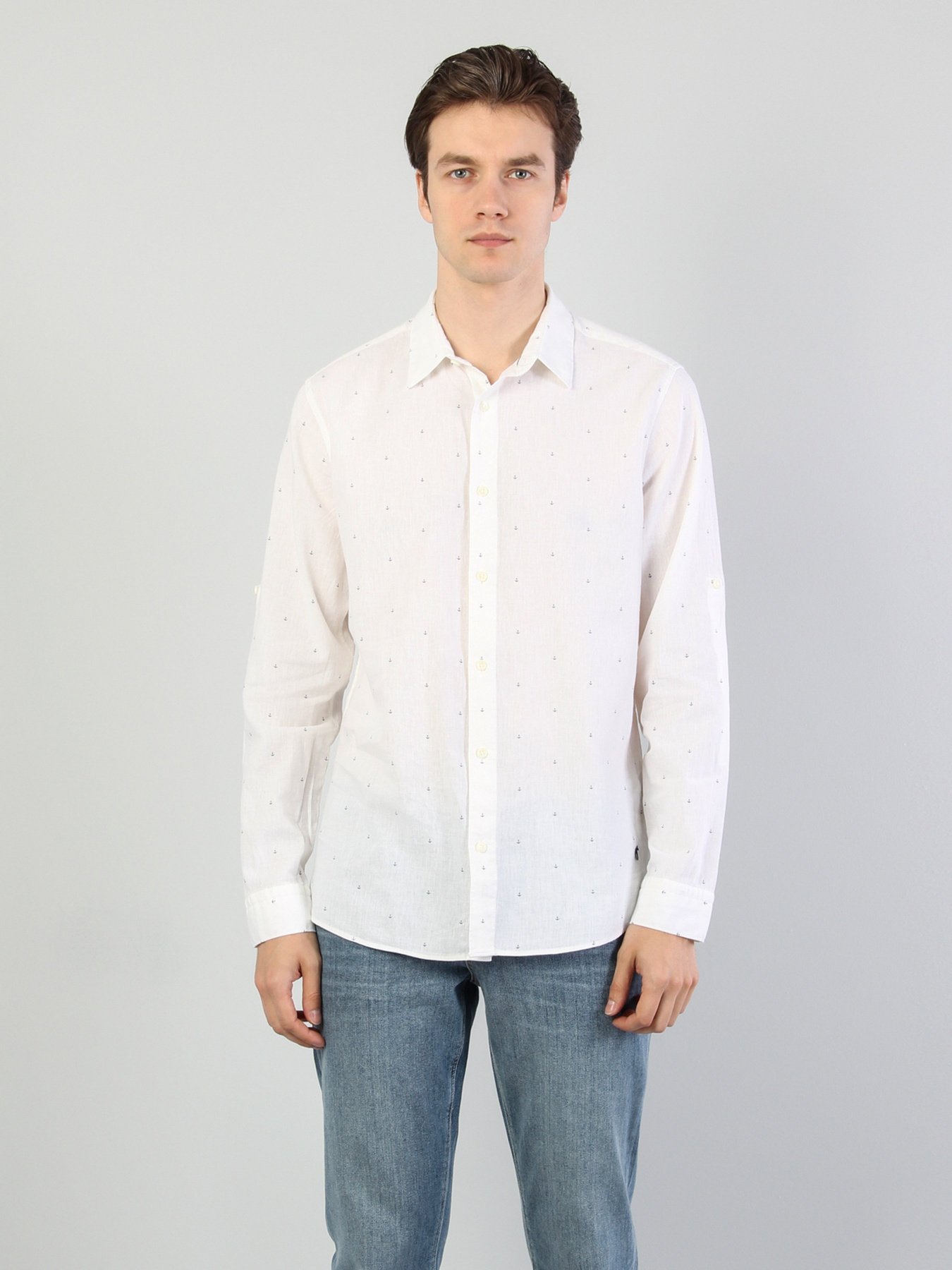 Рубашка повседневная Colin’s модель CL1033324WHT Фото