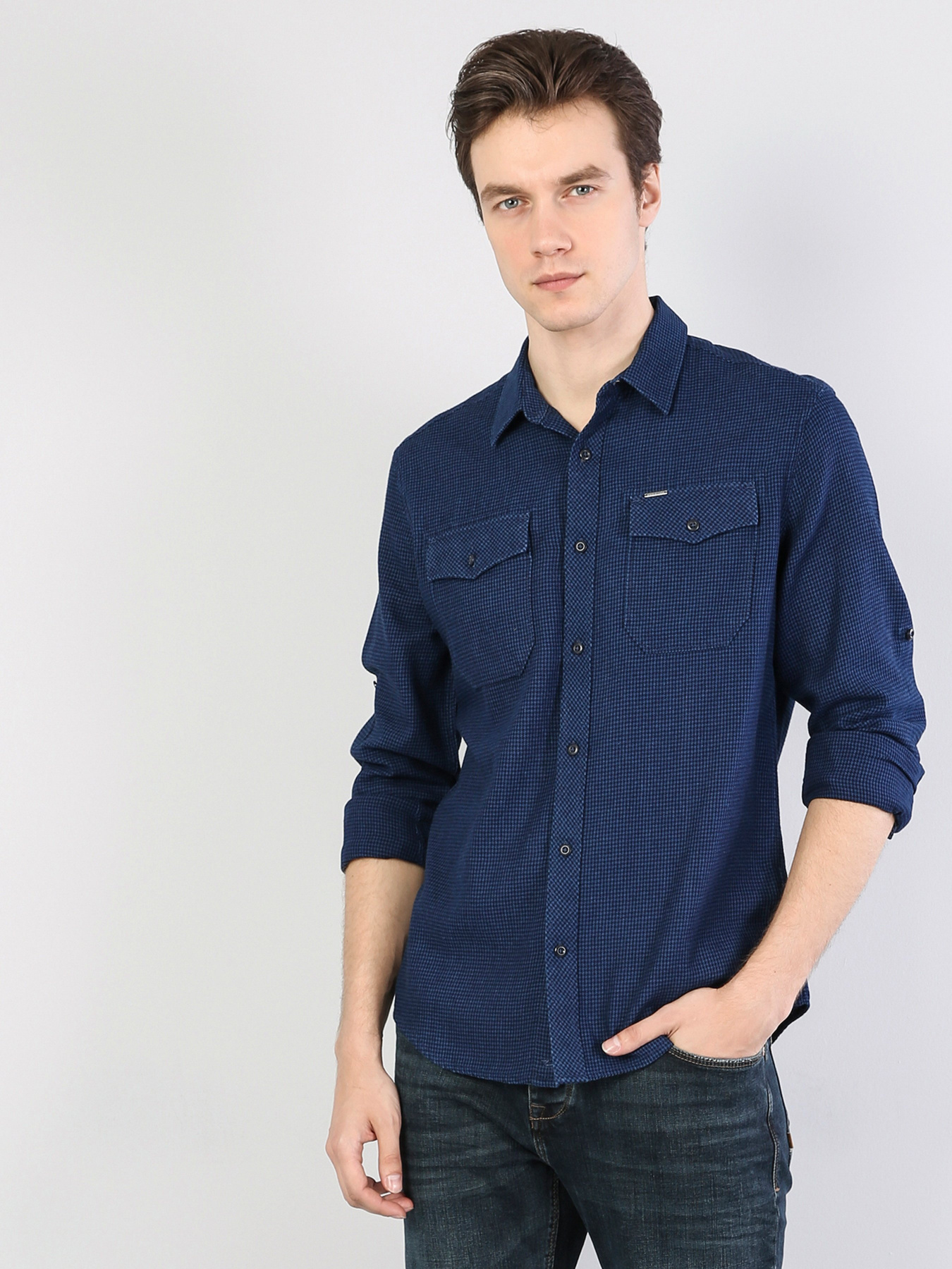 Рубашка Colin’s модель CL1034901BLU Фото