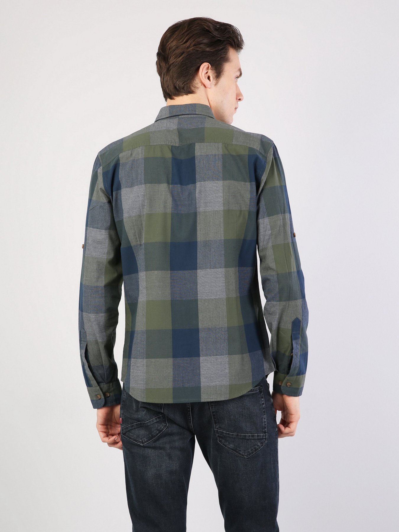 Рубашка повседневная Colin’s модель CL1034921GRN Фото