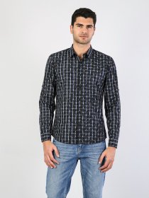 Рубашка повседневная Colin’s модель CL1035021BLK Рубашка повседневная Colin’s модель CL1035021BLK Фото