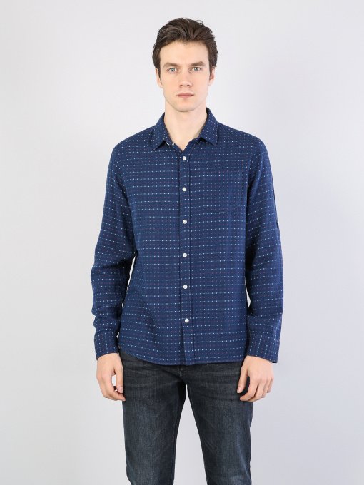 Рубашка повседневная Colin’s модель CL1035162NAV Фото