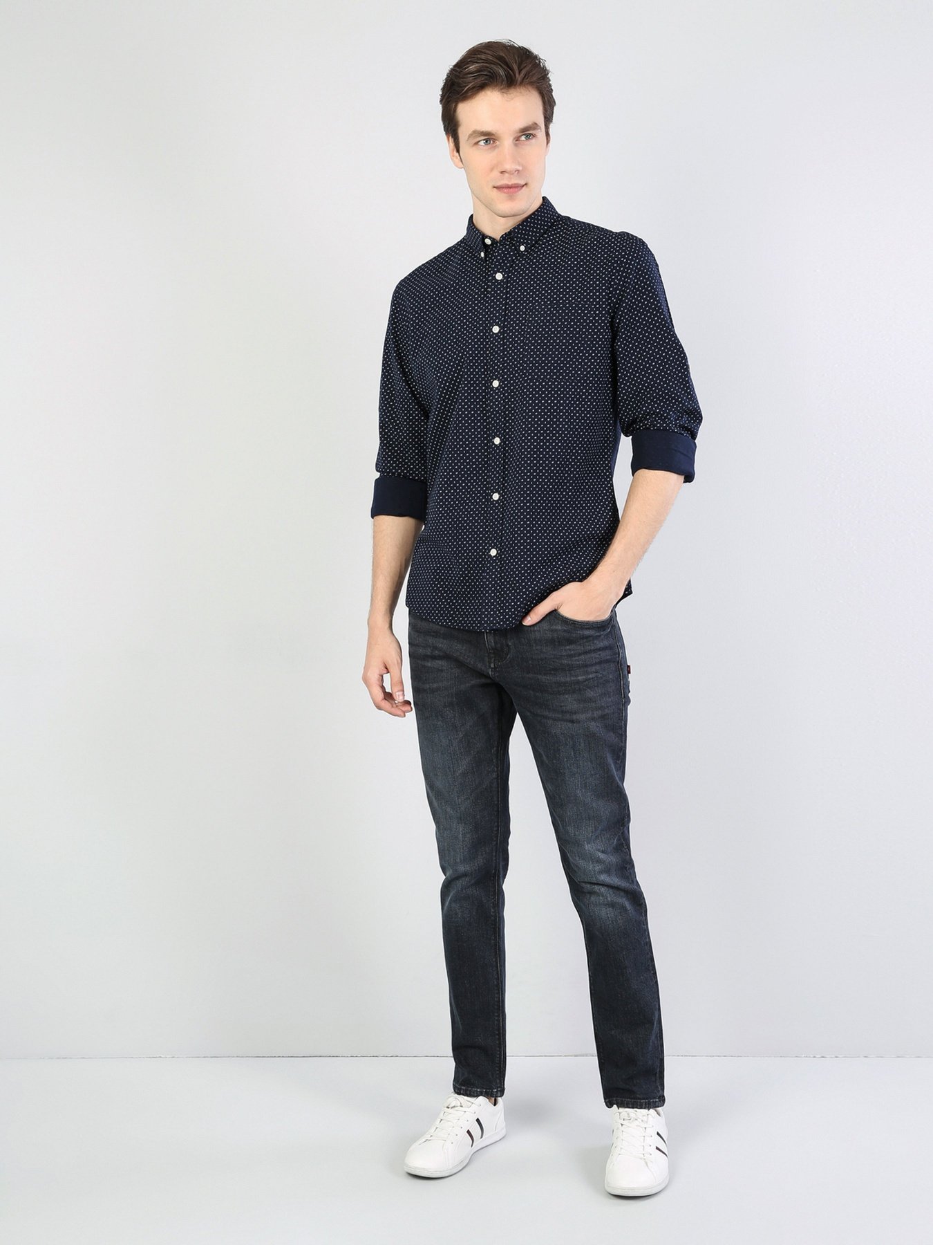 Рубашка повседневная Colin’s модель CL1035402NAV Фото