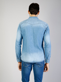 Рубашка повседневная Colin’s модель CL1035447DN09674 Рубашка повседневная Colin’s модель CL1035447DN09674 Фото