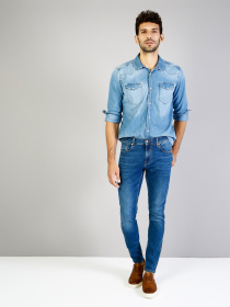 Рубашка повседневная Colin’s модель CL1035447DN09674 Рубашка повседневная Colin’s модель CL1035447DN09674 Фото