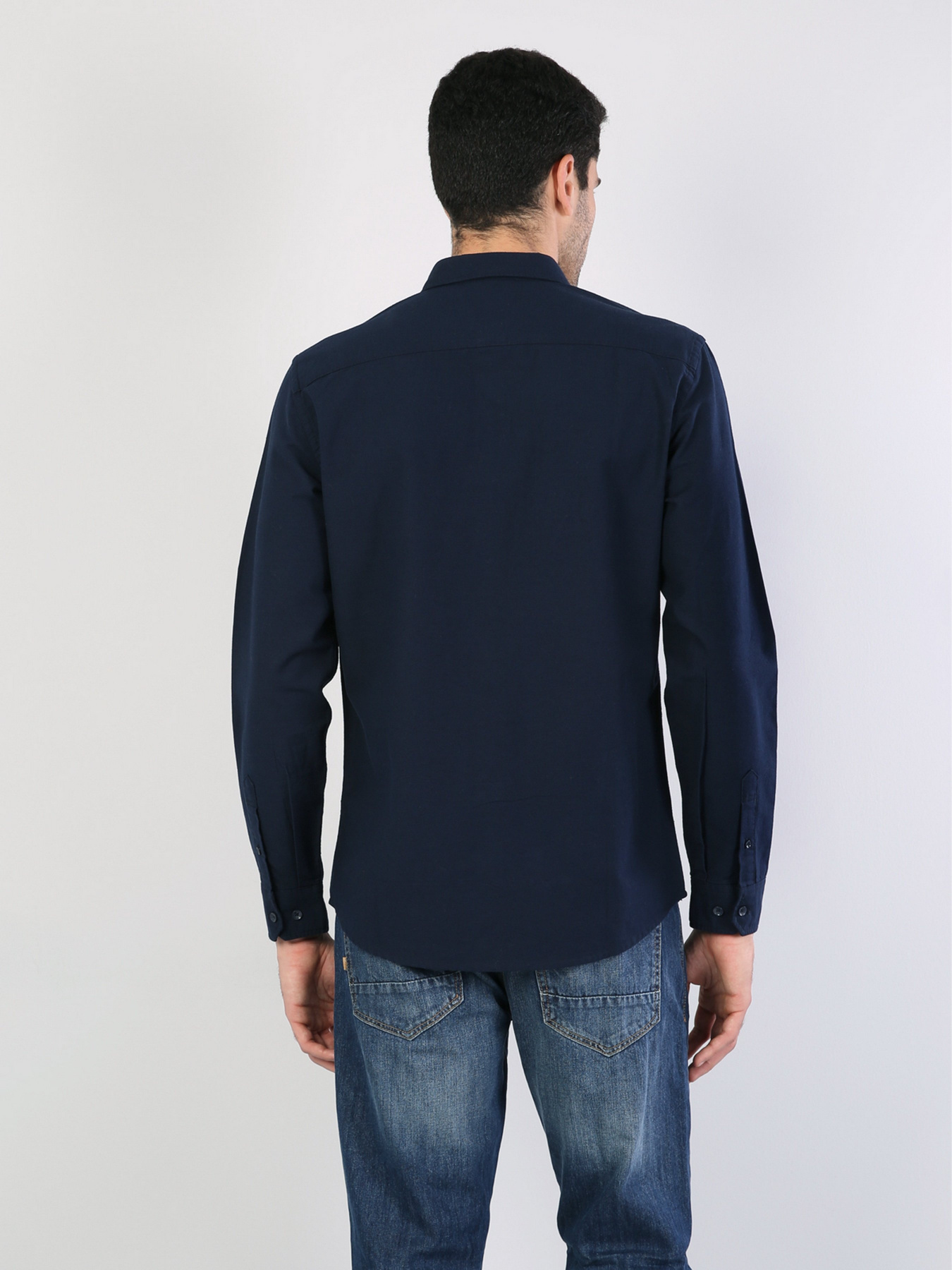 Рубашка повседневная Colin’s модель CL1035946NAV Рубашка повседневная Colin’s модель CL1035946NAV Фото