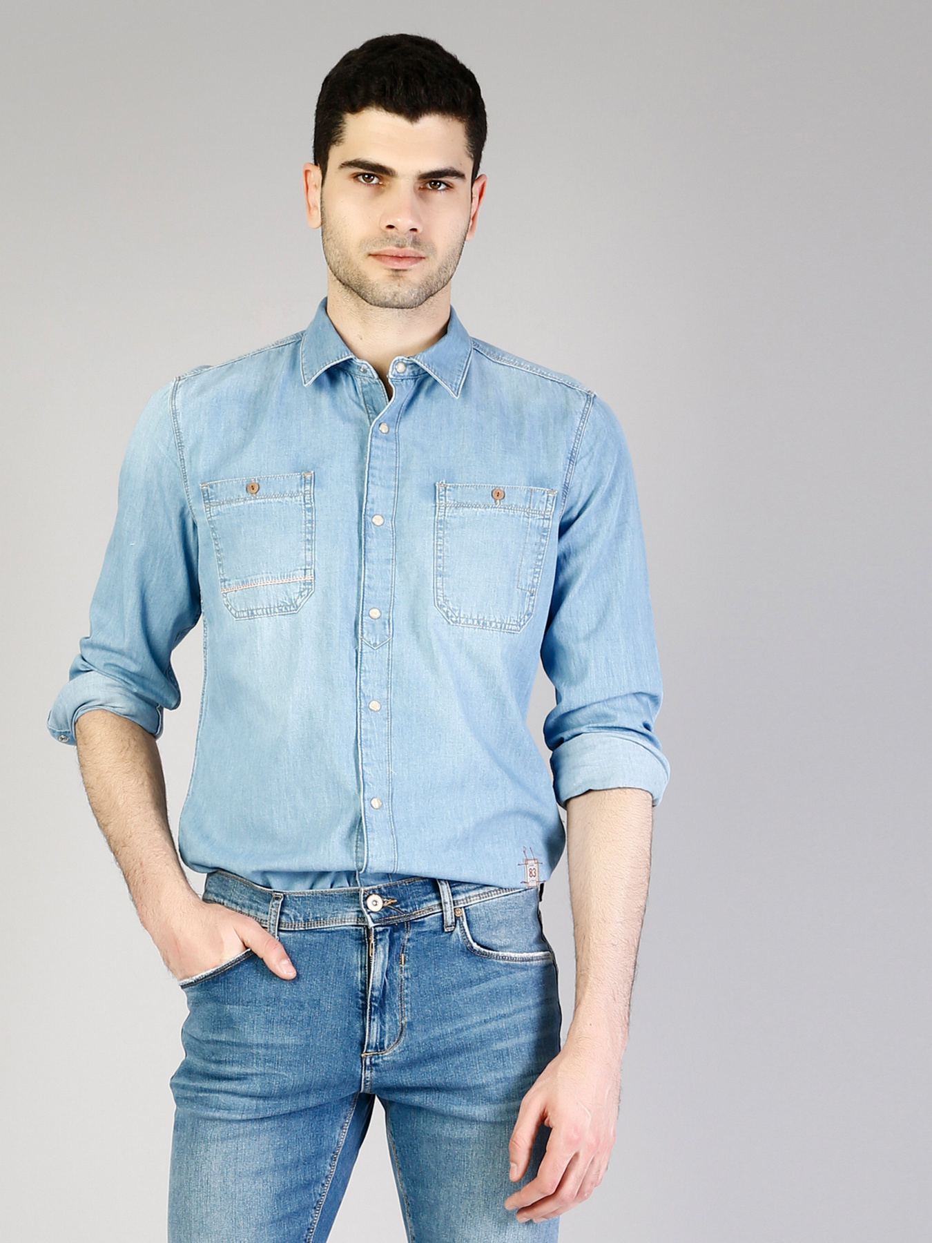 Рубашка повседневная Colin’s модель CL1036002DN01107 Фото