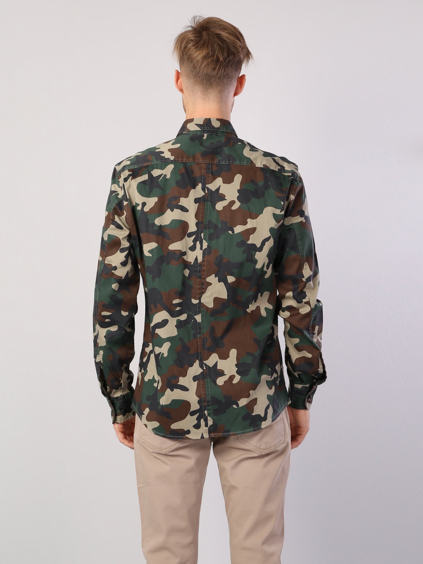 Сорочка Colin’s модель CL1036229GRN Фото