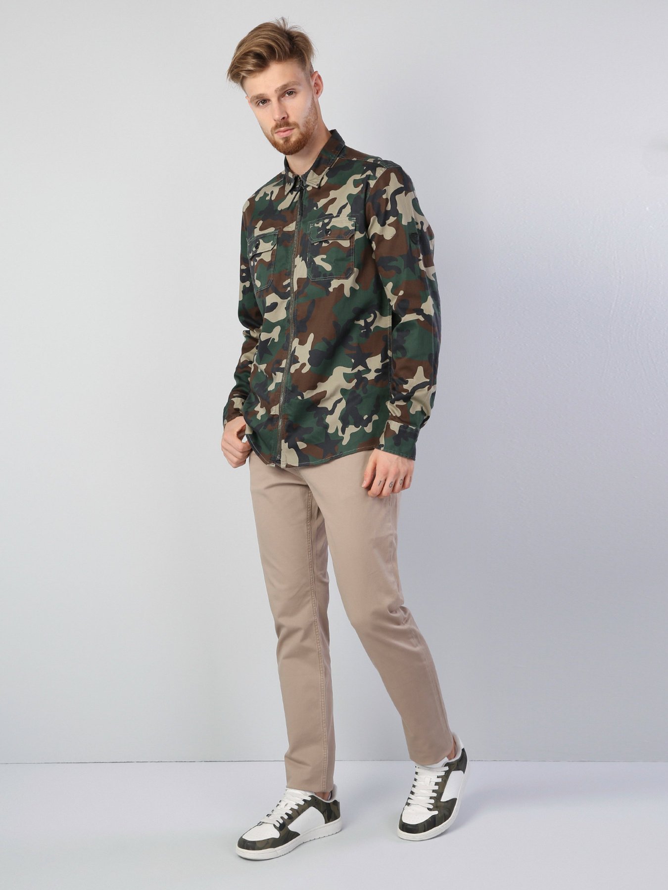 Сорочка повсякденна Colin’s модель CL1036229GRN Сорочка повсякденна Colin’s модель CL1036229GRN Фото