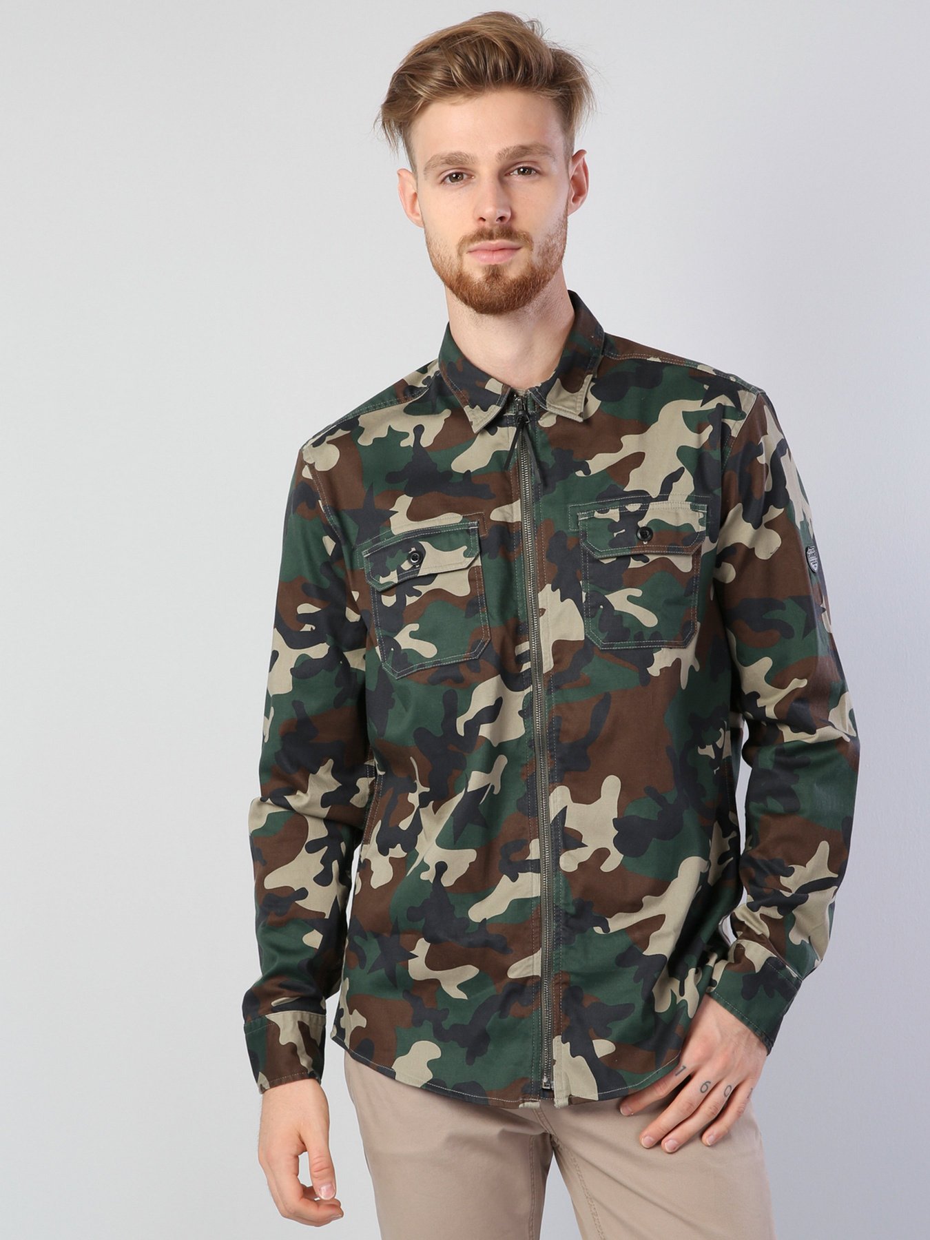 Сорочка повсякденна Colin’s модель CL1036229GRN Сорочка повсякденна Colin’s модель CL1036229GRN Фото