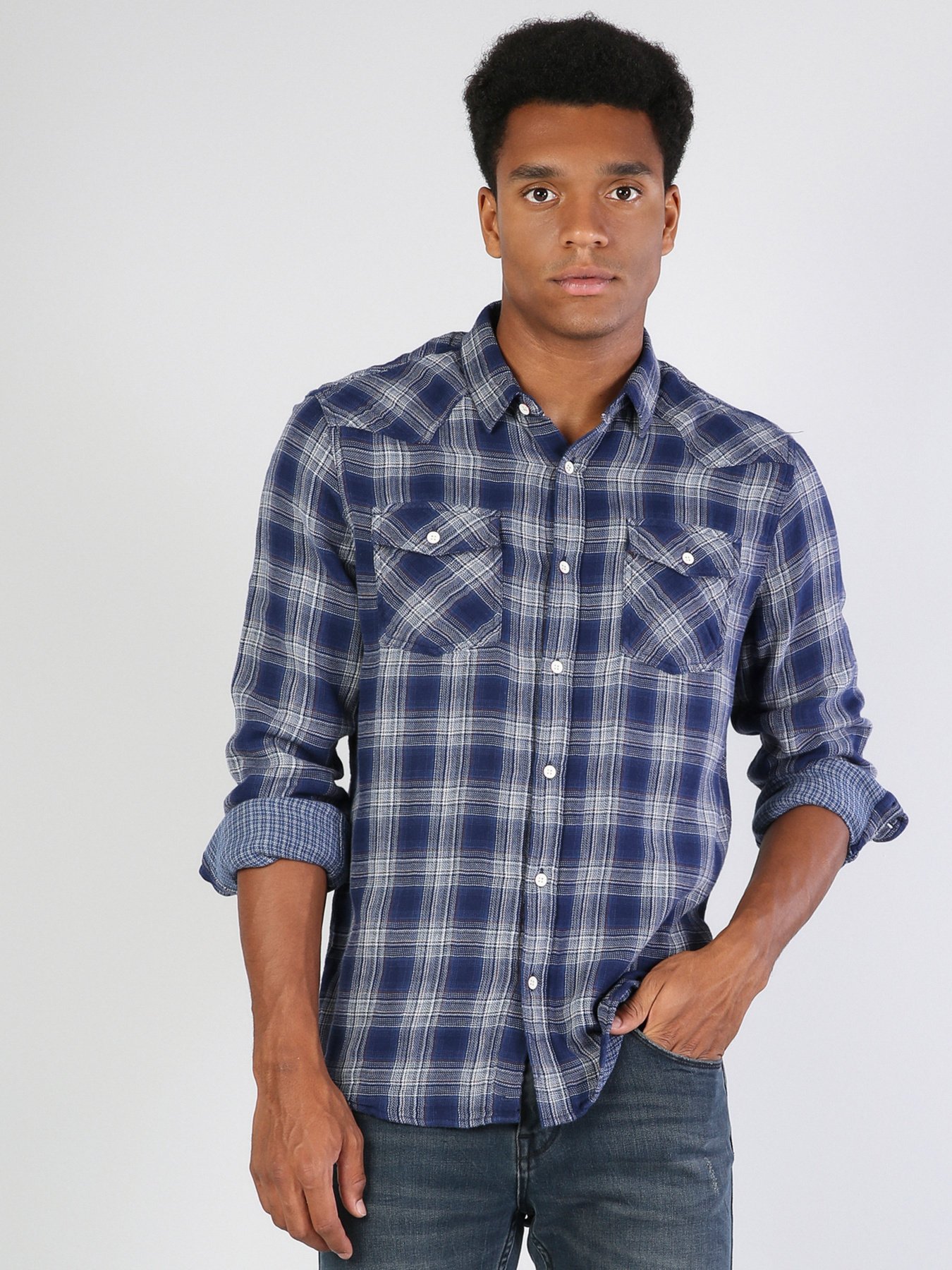 Сорочка Colin’s модель CL1036317BLE Фото