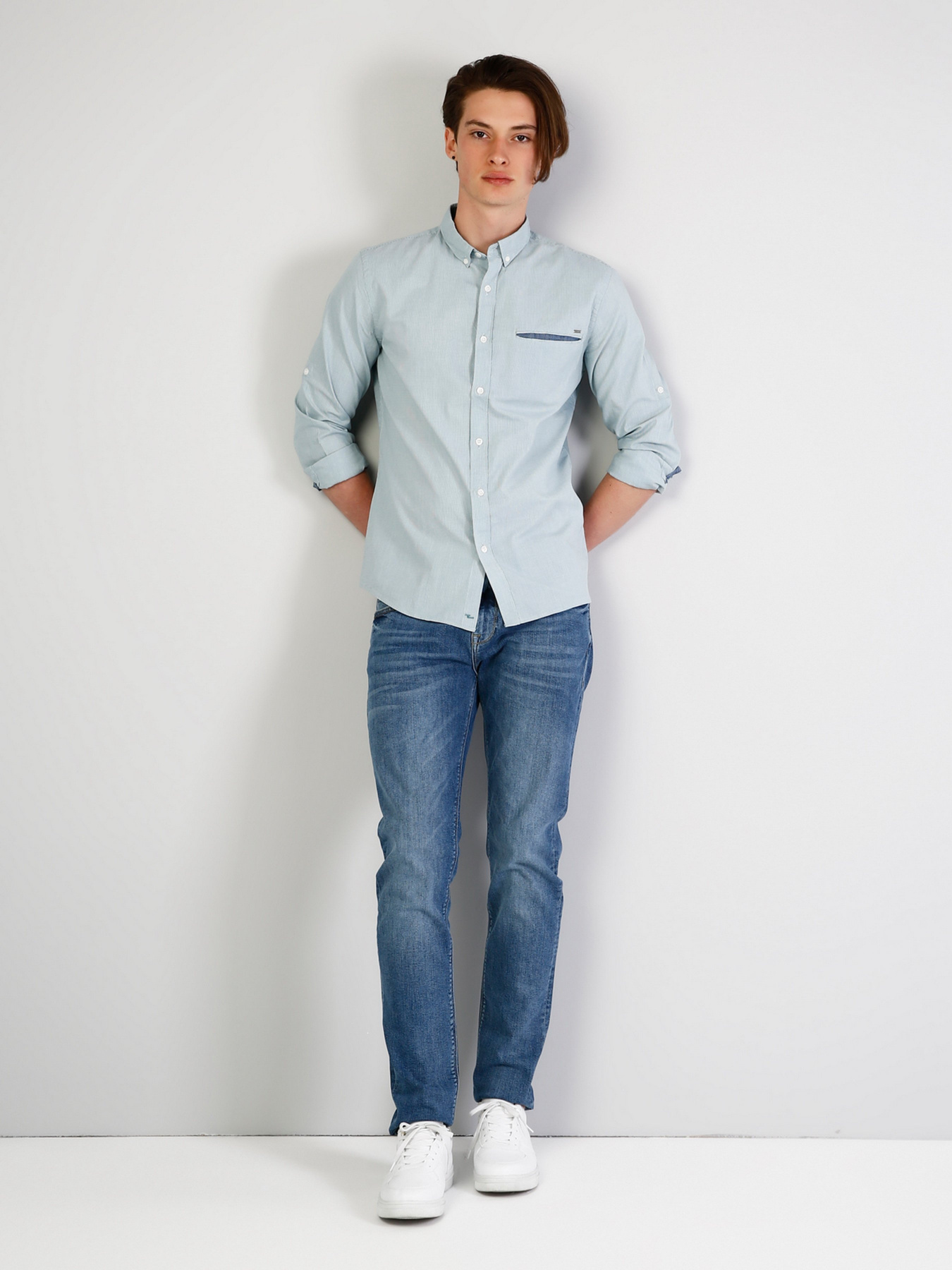 Сорочка повсякденна Colin’s модель CL1036530GRN Фото