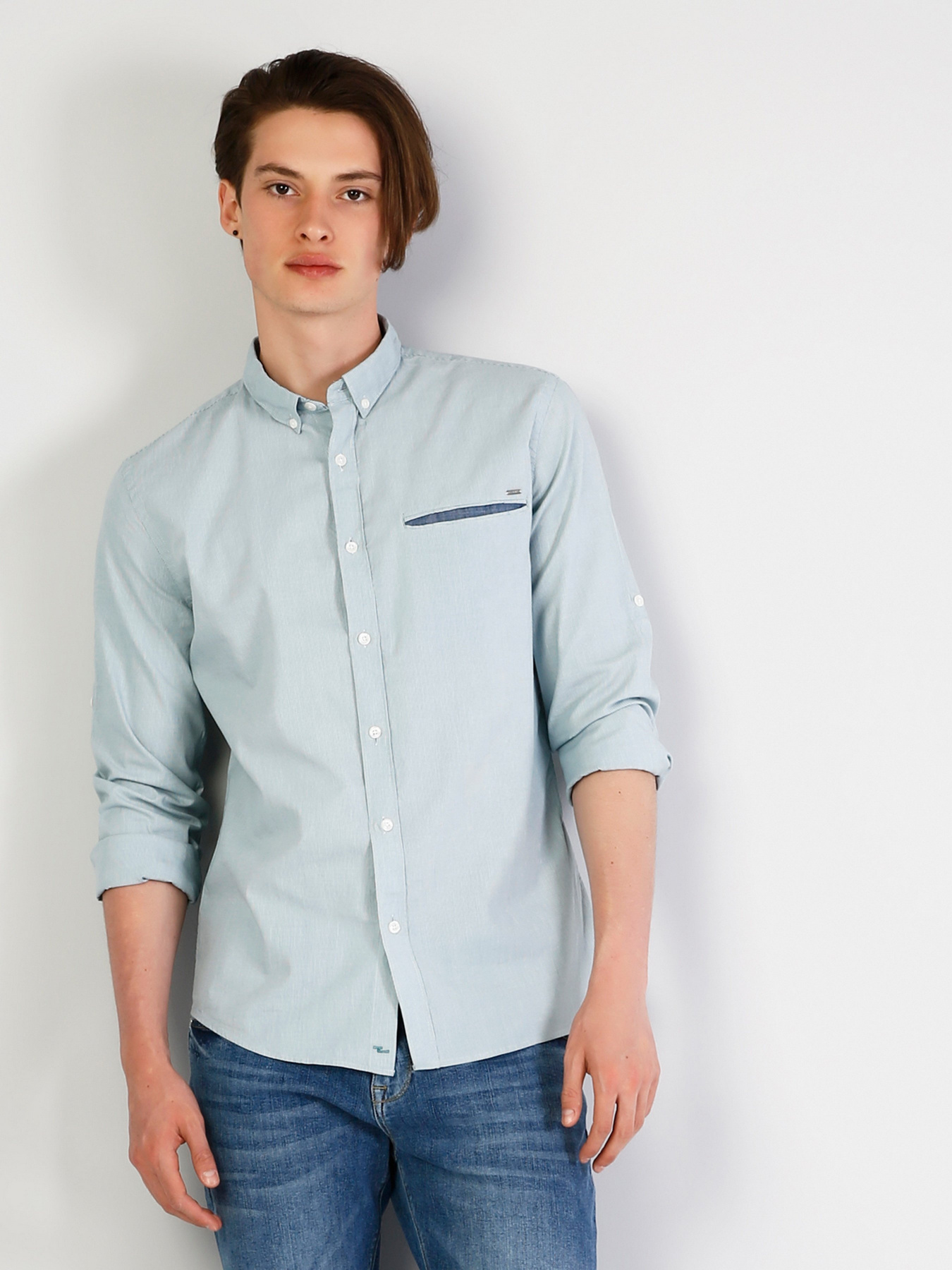 Сорочка повсякденна Colin’s модель CL1036530GRN Фото