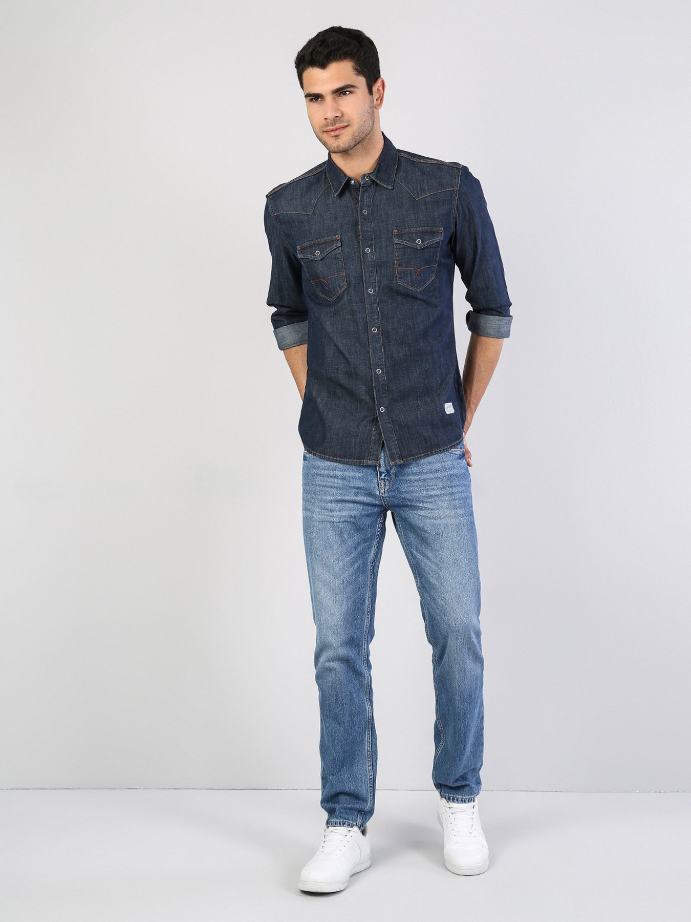 Рубашка повседневная Colin’s модель CL1040323DN00152 Фото