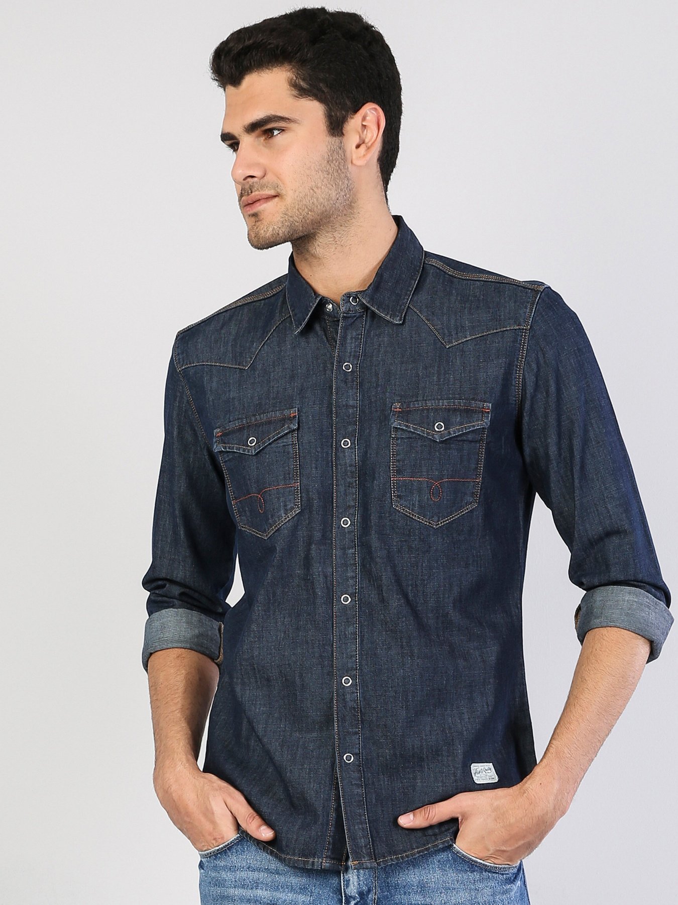 Рубашка повседневная Colin’s модель CL1040323DN00152 Фото