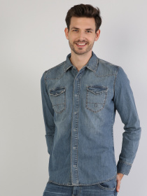 Сорочка повсякденна Colin’s модель CL1040325DN02196 Сорочка повсякденна Colin’s модель CL1040325DN02196 Фото