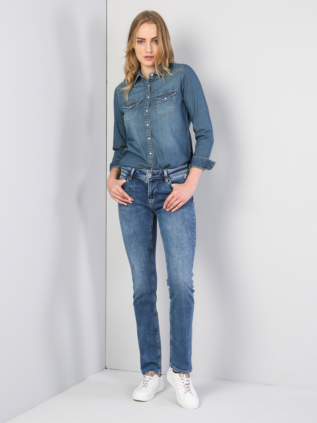 Рубашка повседневная Colin’s модель CL1040376DN40062 Фото