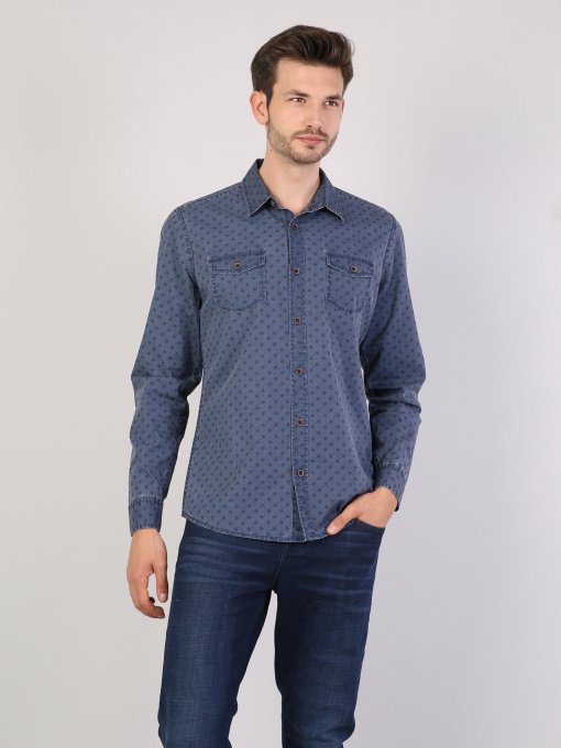 Рубашка повседневная Colin’s модель CL1040576NAV Фото