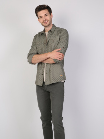 Рубашка повседневная Colin’s модель CL1040576KHA Фото