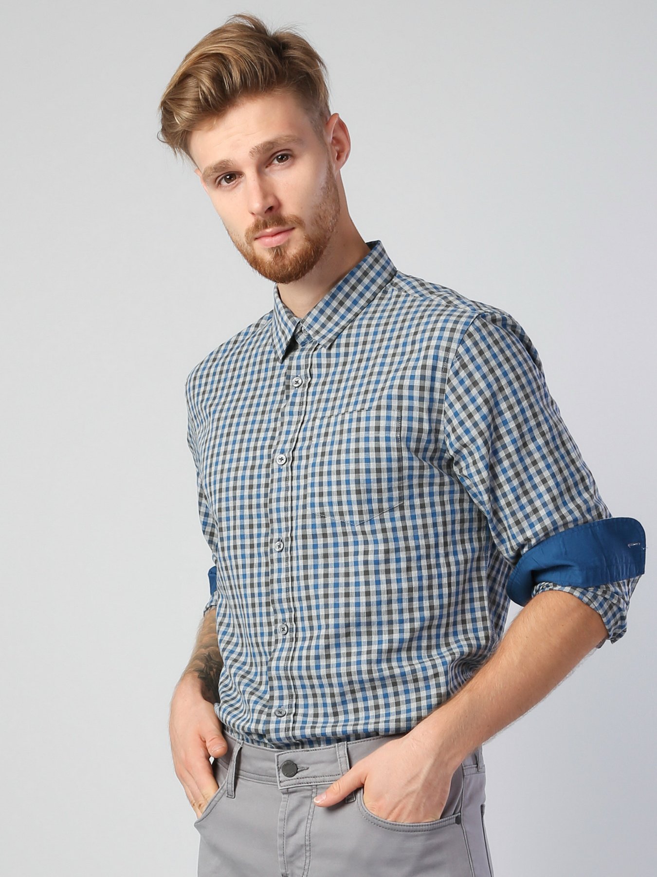 Рубашка Colin’s модель CL1040774GRA Фото