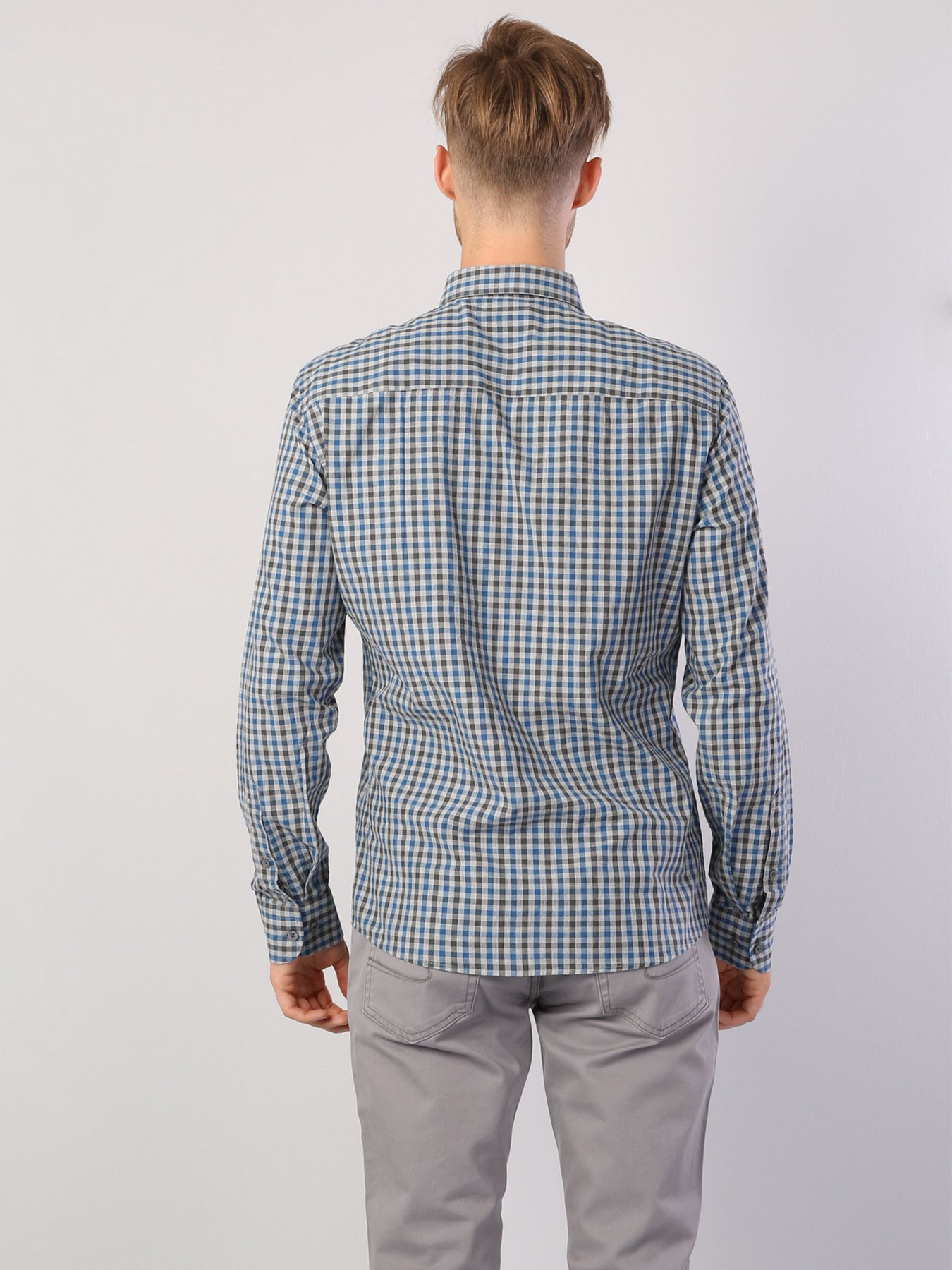 Рубашка повседневная Colin’s модель CL1040774GRA Фото