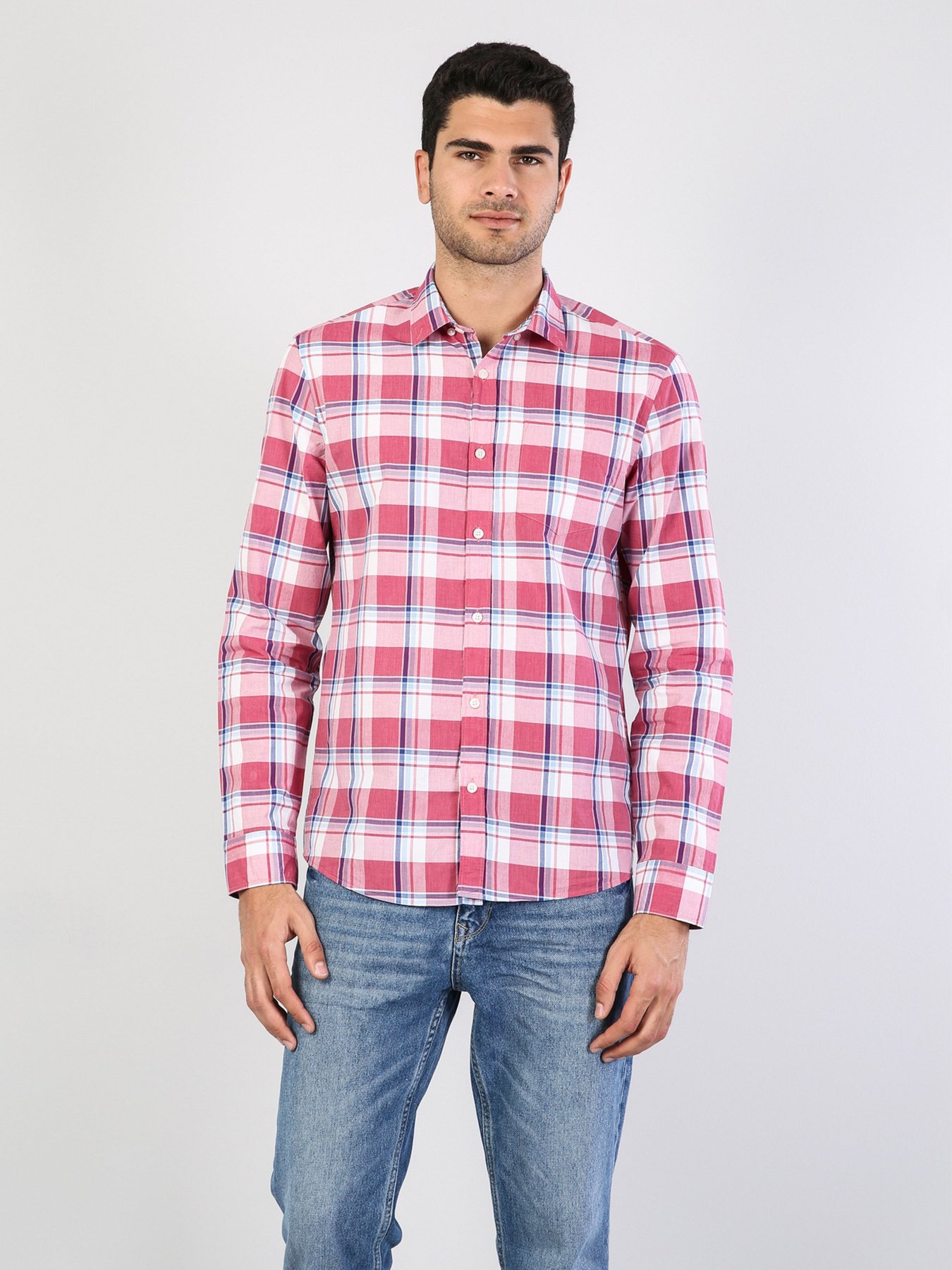 Рубашка повседневная Colin’s модель CL1040962PIN Рубашка повседневная Colin’s модель CL1040962PIN Фото