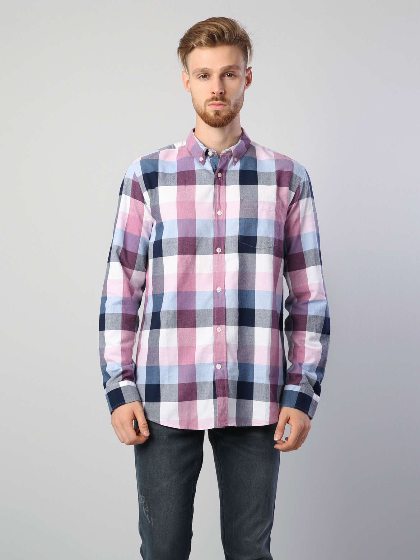 Рубашка повседневная Colin’s модель CL1041015PIN Фото