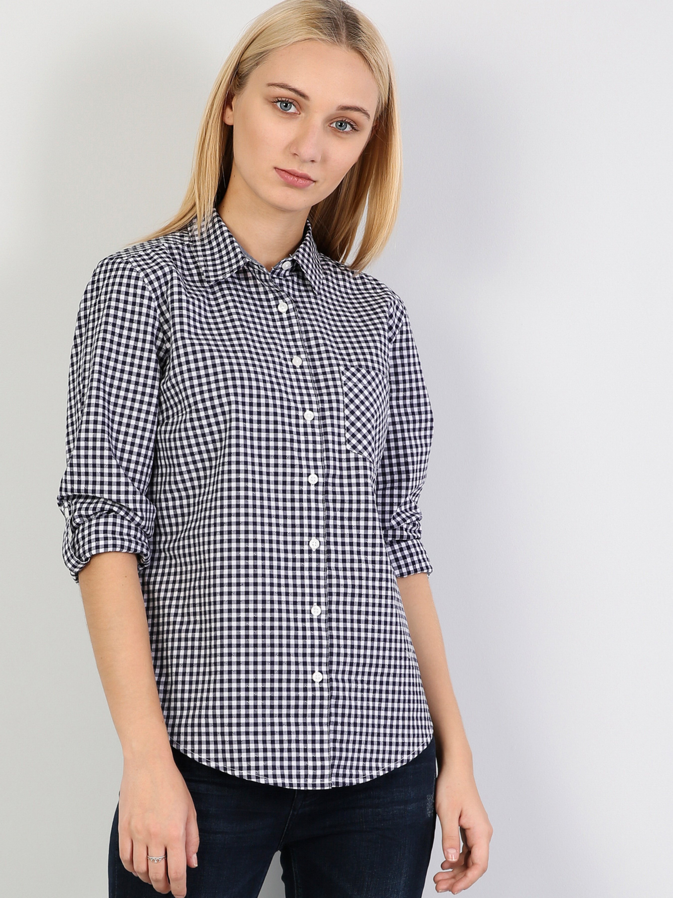 Рубашка повседневная Colin’s модель CL1041393NAV Фото