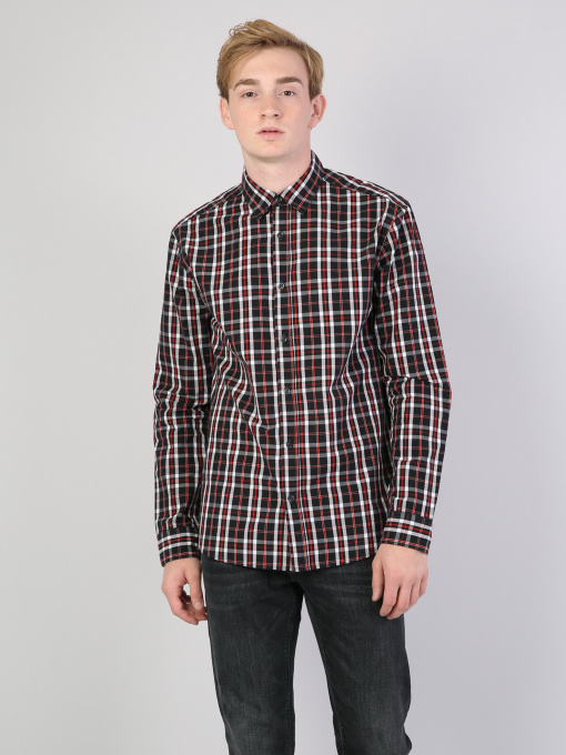 Рубашка повседневная Colin’s модель CL1041447BLK Фото