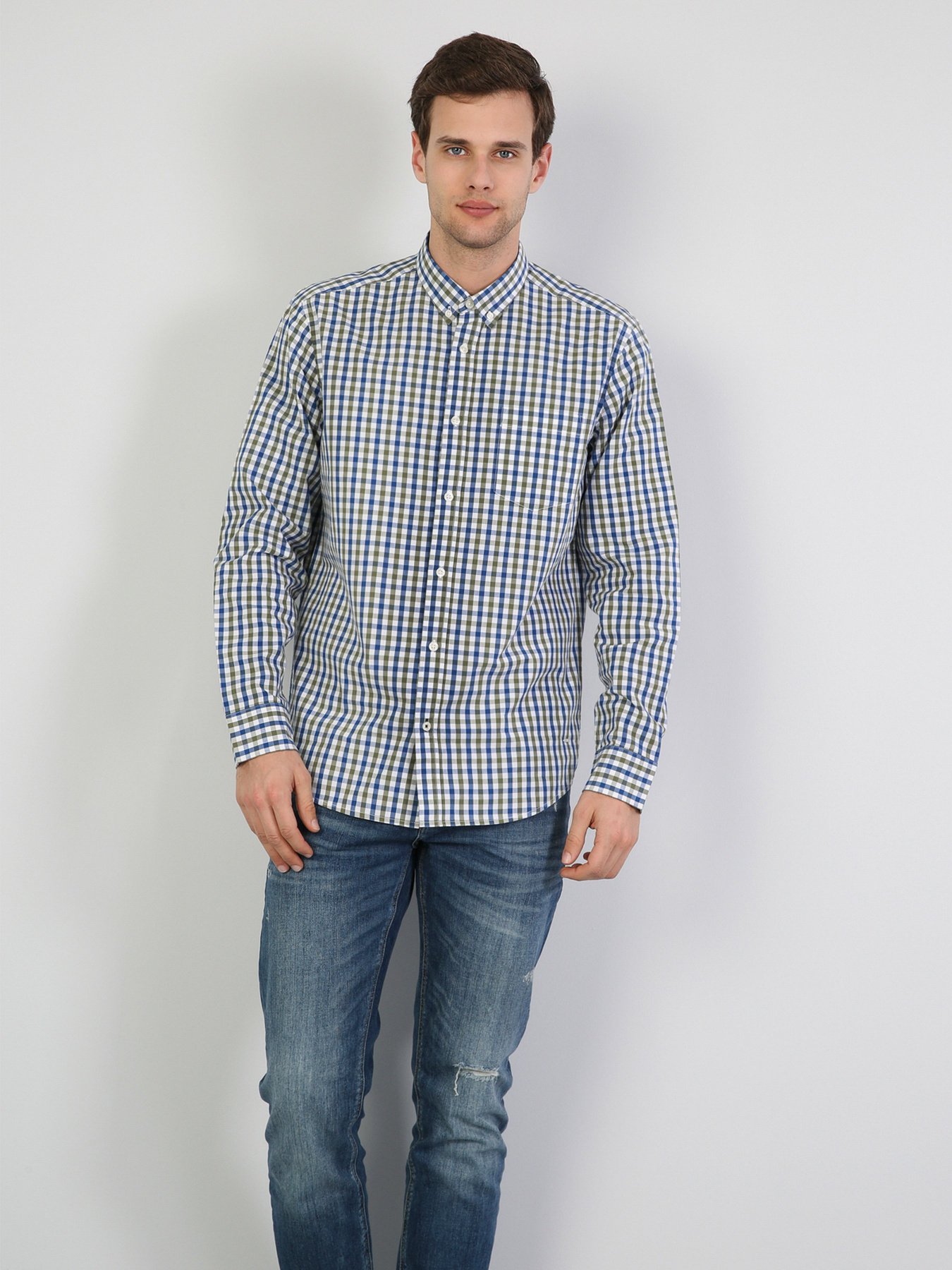 Рубашка Colin’s модель CL1041453GRN Фото