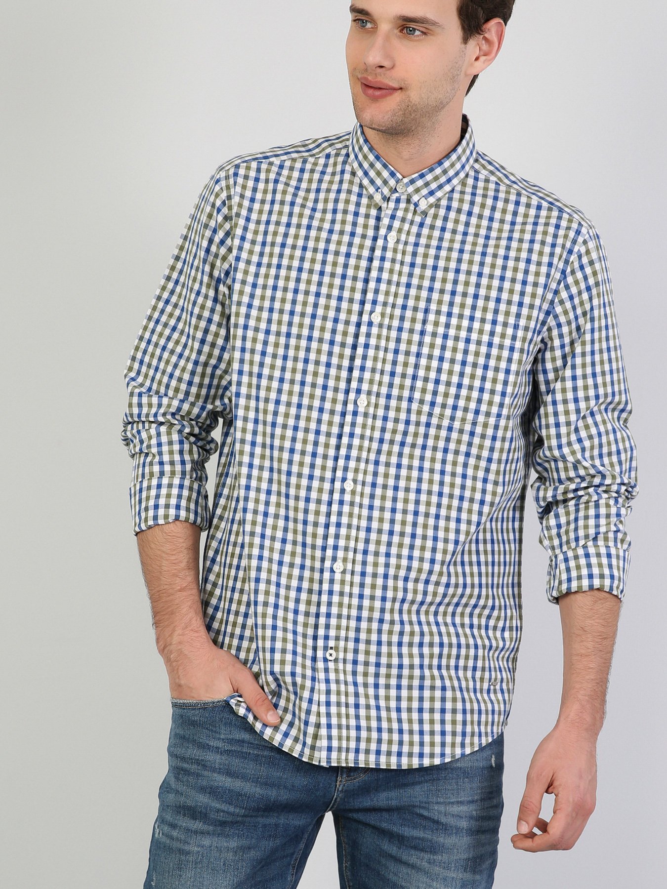 Рубашка Colin’s модель CL1041453GRN Фото