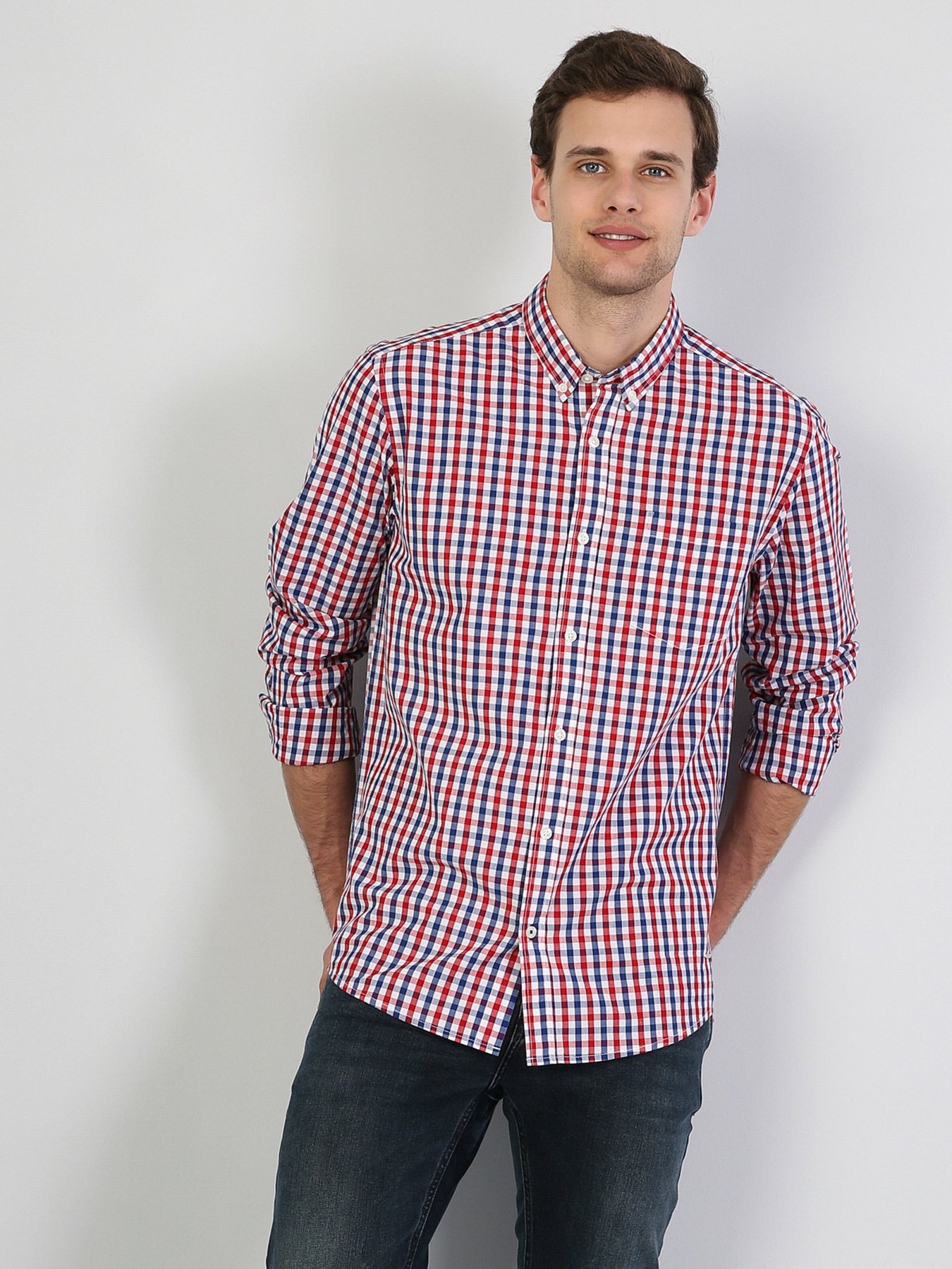 Сорочка Colin’s модель CL1041453RED Фото