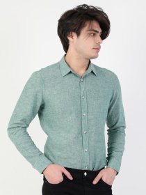 Рубашка повседневная Colin’s модель CL1041771GRN Рубашка повседневная Colin’s модель CL1041771GRN Фото