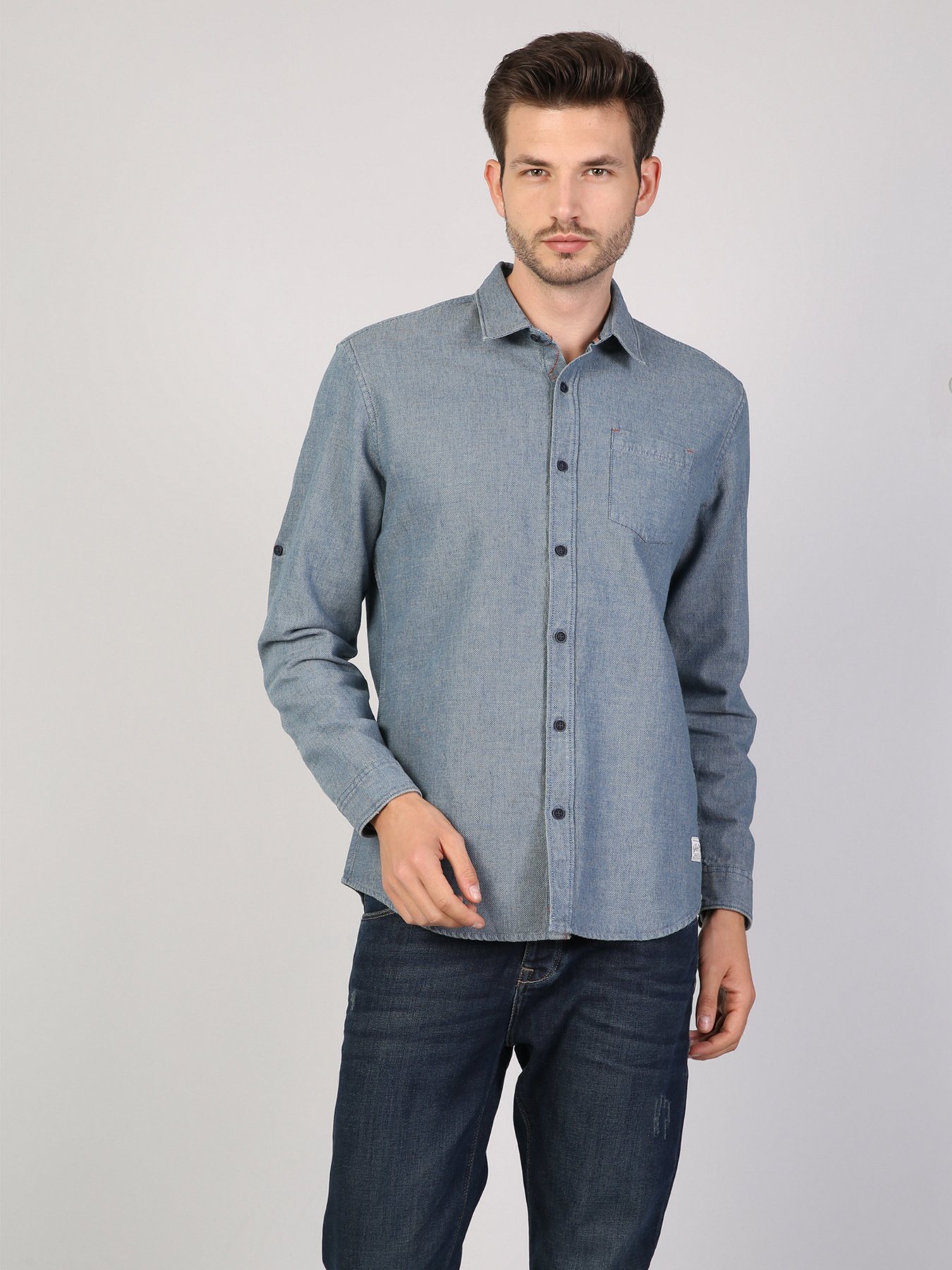 Рубашка повседневная Colin’s модель CL1041786INV Рубашка повседневная Colin’s модель CL1041786INV Фото