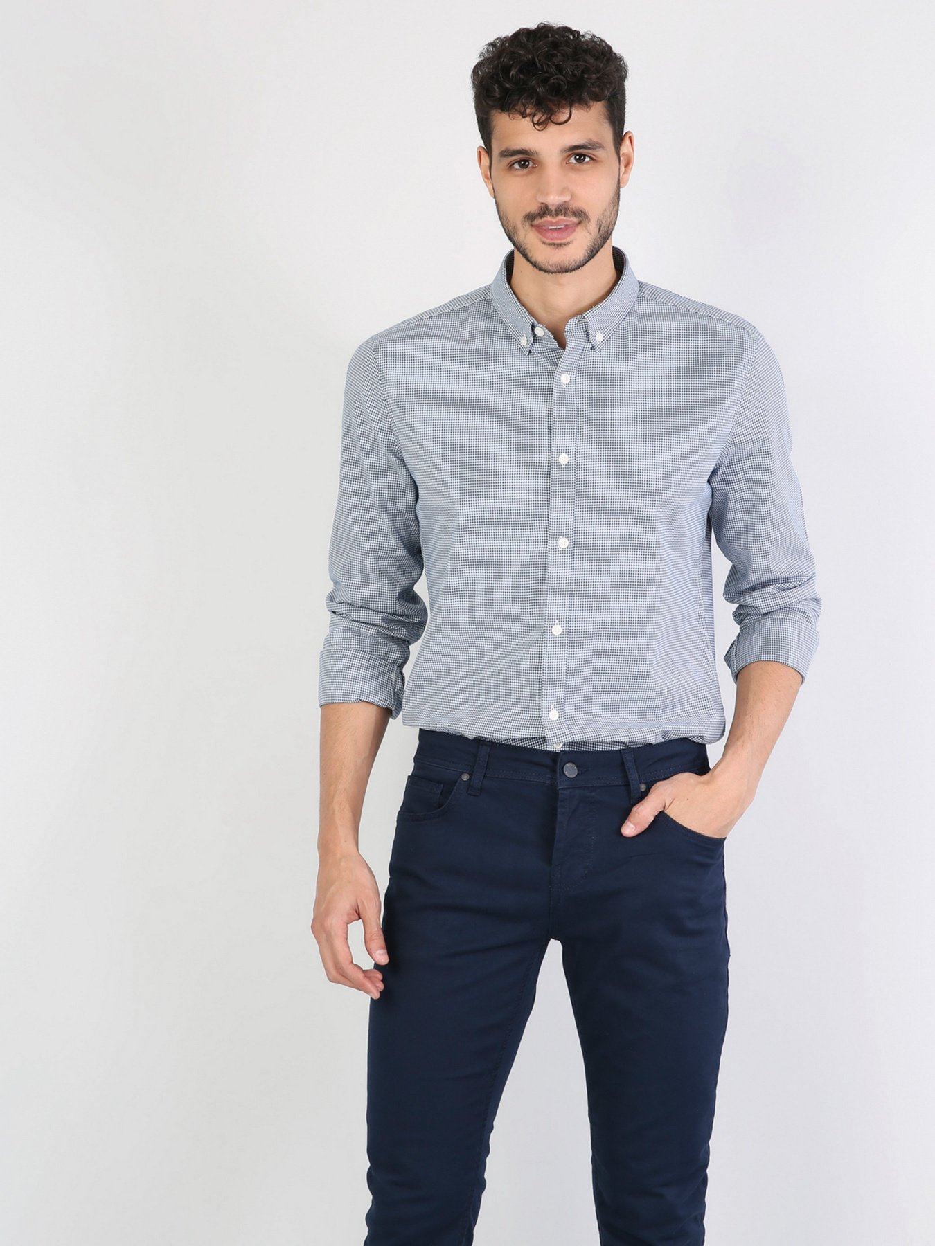 Рубашка повседневная Colin’s модель CL1041901BLE Фото