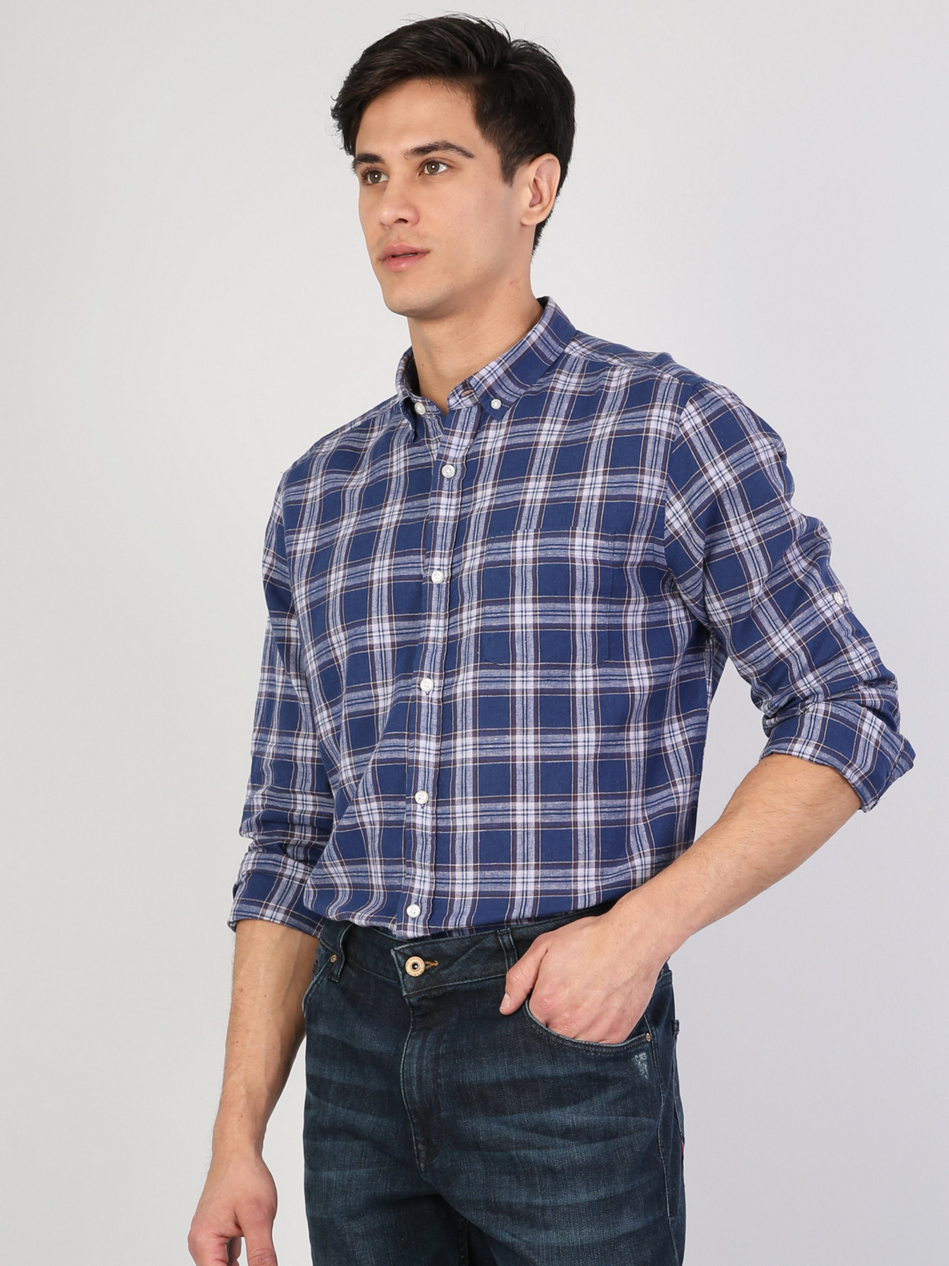 Рубашка повседневная Colin’s модель CL1042001BLE Рубашка повседневная Colin’s модель CL1042001BLE Фото