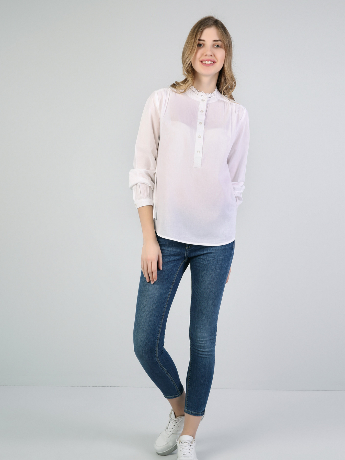 Рубашка повседневная Colin’s модель CL1042218WHT Фото