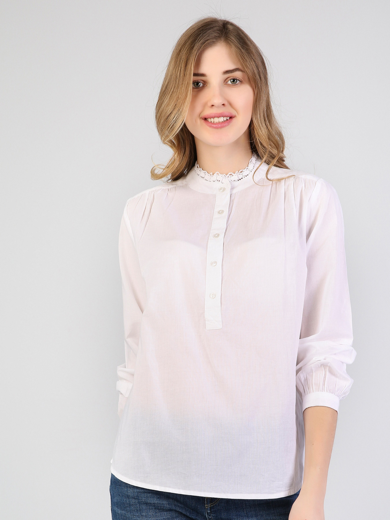 Рубашка повседневная Colin’s модель CL1042218WHT Фото